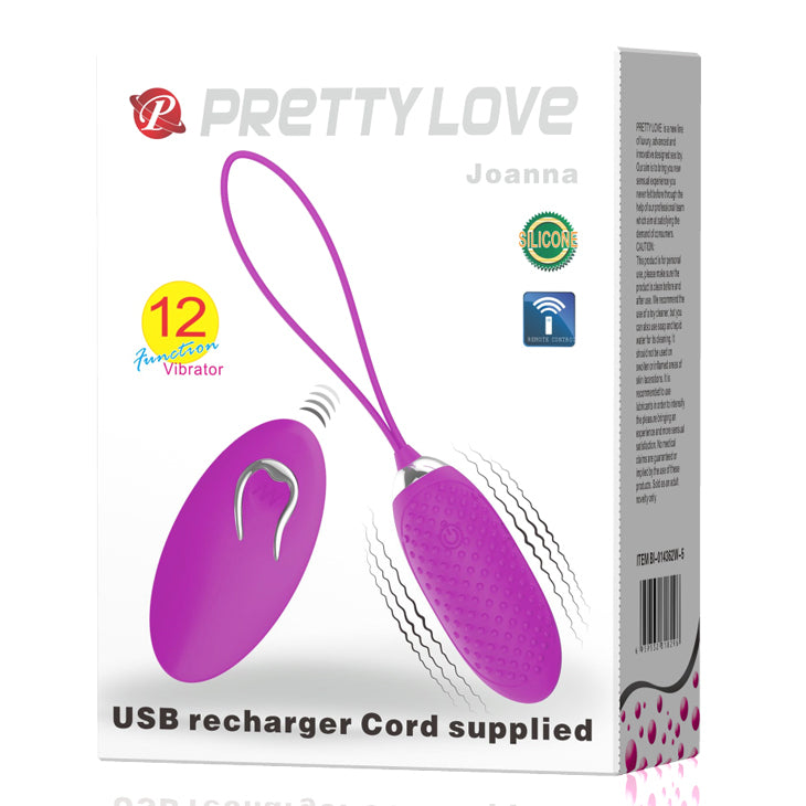 pretty love "joanna" remote portable vibrator