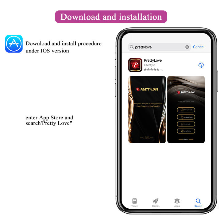 pretty love "AUGUST" app control and remote vibrator