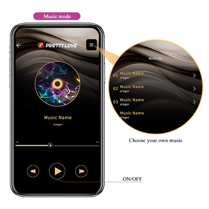 pretty love "AUGUST" app control and remote vibrator