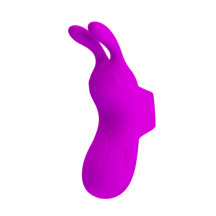 rechargeable silicone finger vibe – purple