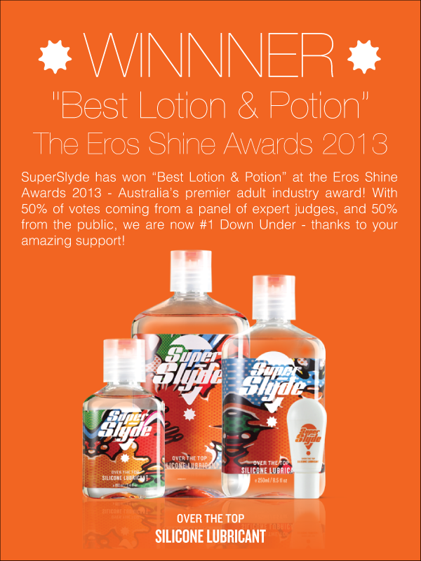 superslyde originals silicone lubricant clear bottle