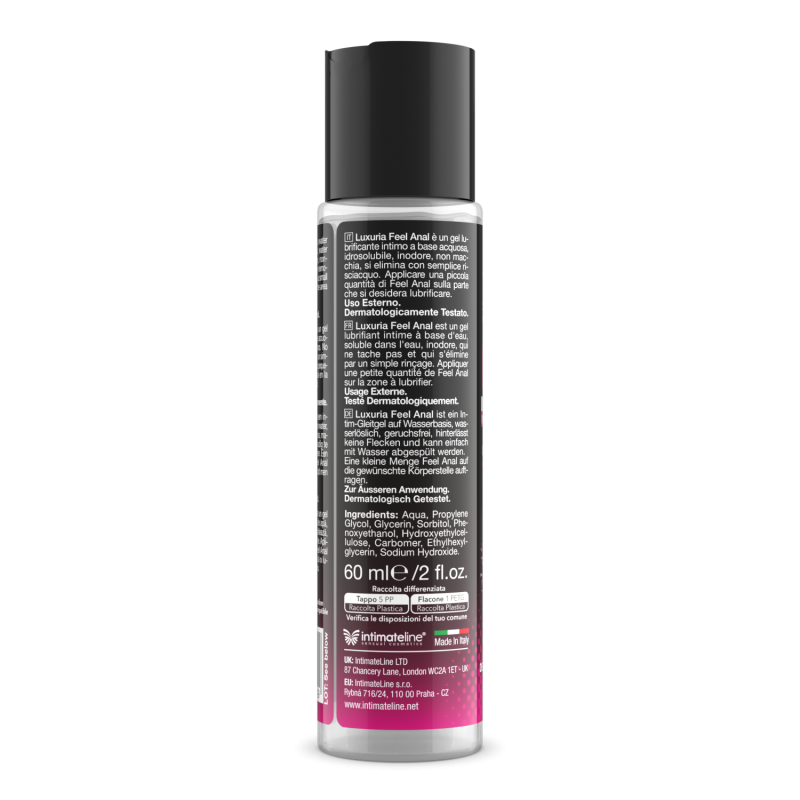 luxuria feel anal premium lube